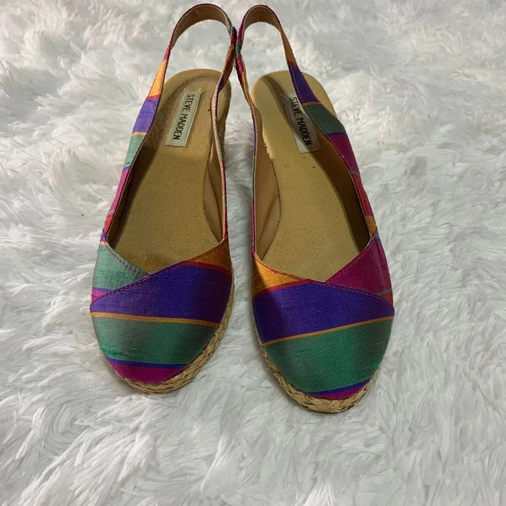 Steve Madden P-Katy Multicolor Espadrilles 8M